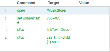 Setup Selenium IDE Browser Extension command